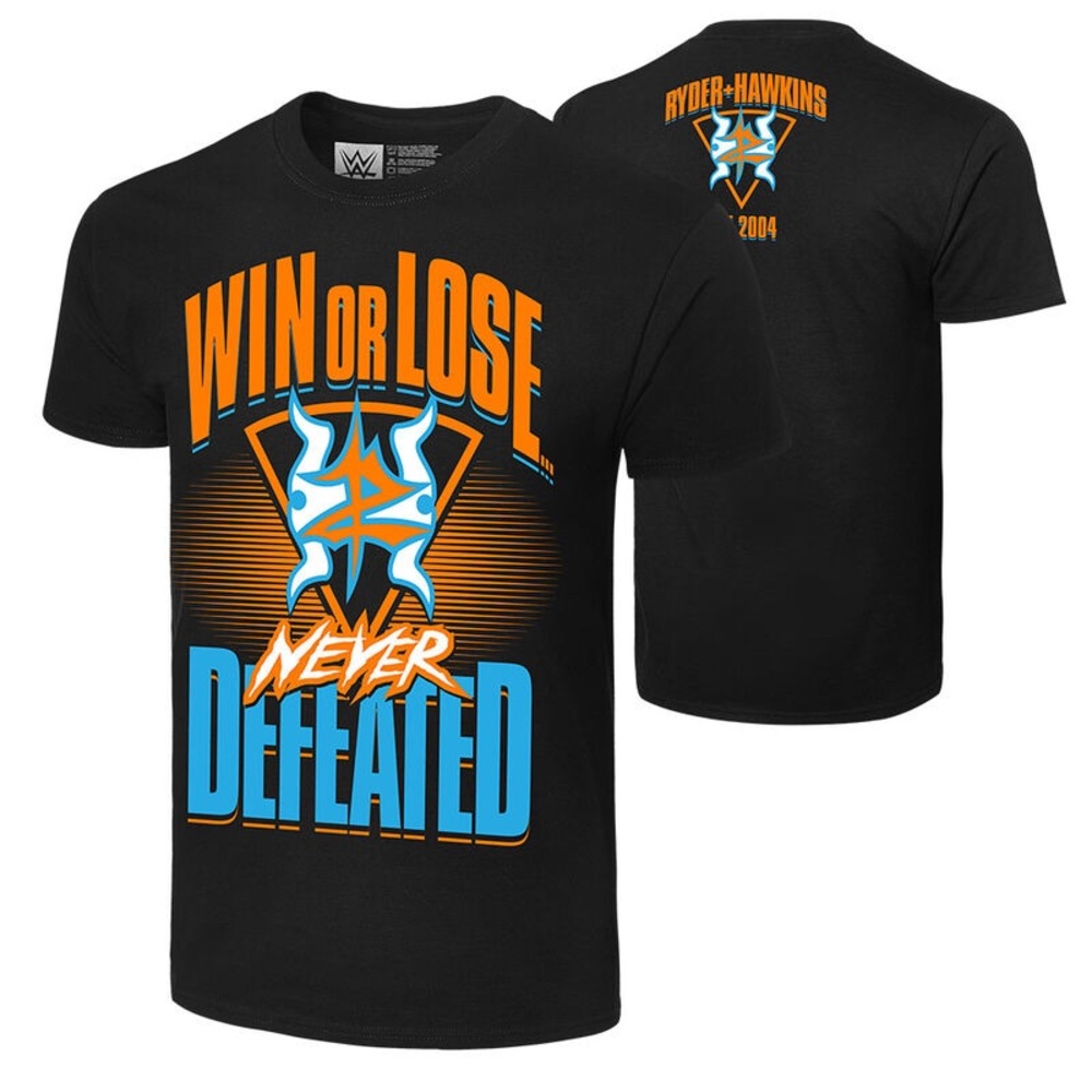 WWE Zack Ryder Curt Hawkins Never Defeated T-Shirt